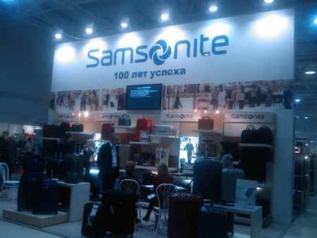 строительство эксклюзивного выставочного стенда Samsanite